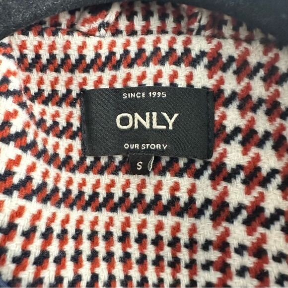 ONLY Classic Houndstooth Coat Sz Small - Picture 11 of 16